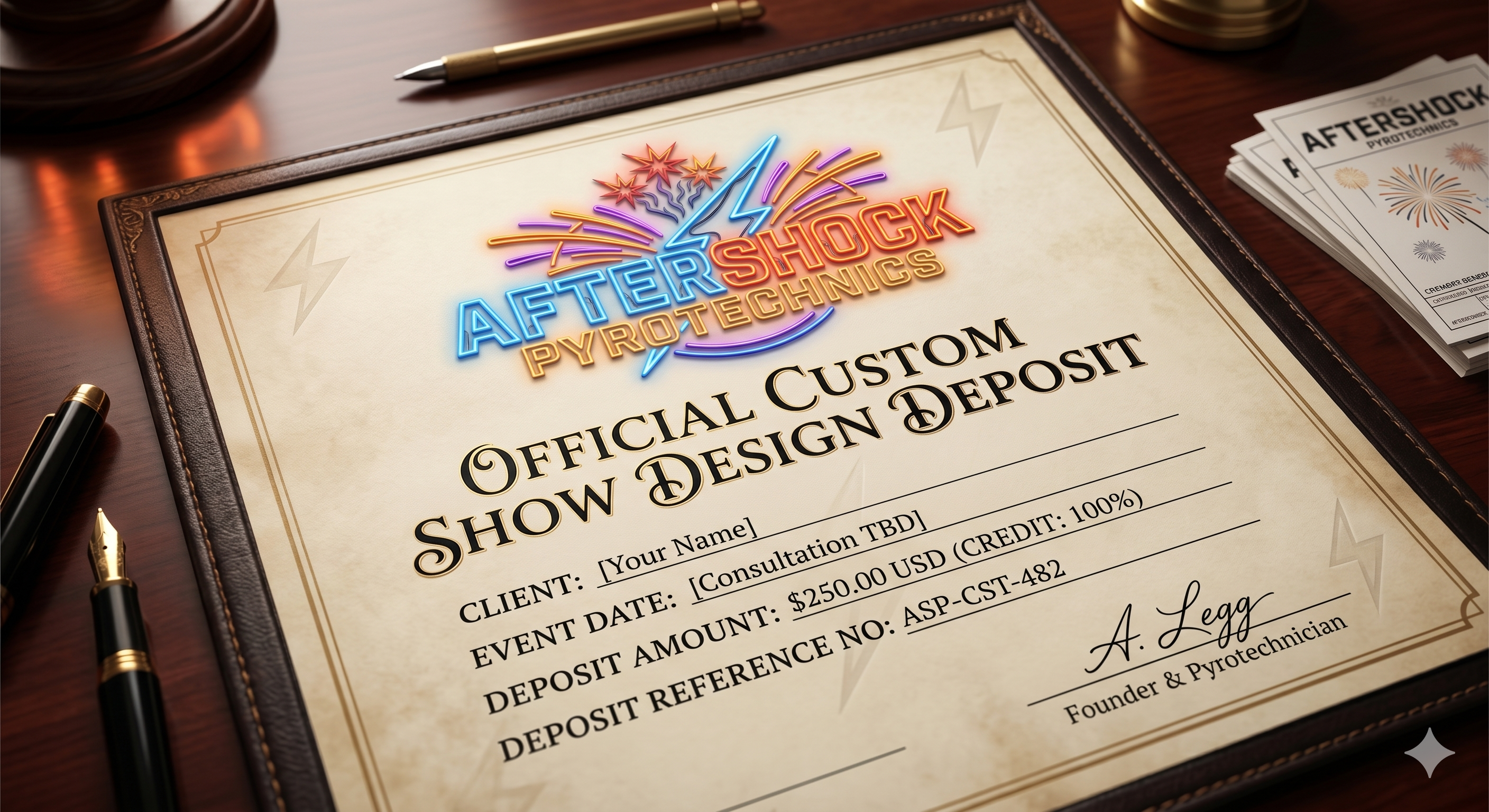 Aftershock Custom Show Design (Deposit)